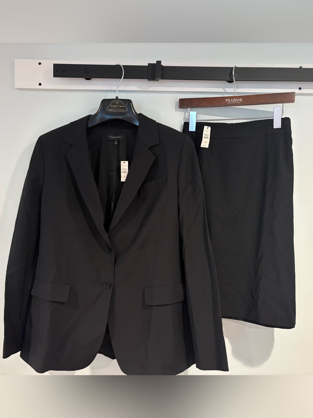 Talbots Black Two-Piece Suit - Blazer and Skirt